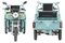 Грузовой электротрицикл Rutrike Амулет 1100 72V1000W темно-синий-3353 024450-3353