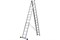 СИБИН 14 ступеней, со стабилизатором, алюминиевая, трехсекционная лестница (38833-14) 38833-14