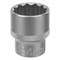 Головка торцевая, 24 мм, двенадцатигранная, CrV, под квадрат 1/2, хромированная Stels 13669