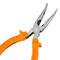 Длинногубцы изогнутые Classic, 160 мм, шлифованные, пластмассовые рукоятки Sparta 17411