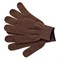 Перчатки трикотажные, акрил, коричневый, оверлок Россия Сибртех 68653